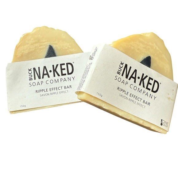 Buck Naked Ripple effect soap, rain drop, all natural, 2 bars - Picture 6 of 6